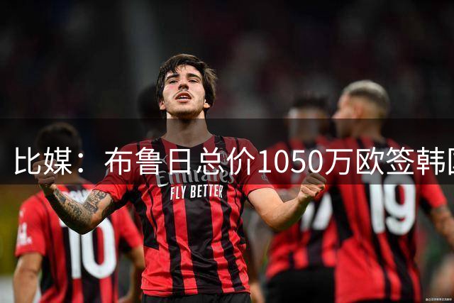 比媒：布鲁日总价1050万欧签韩国国脚李韩汎